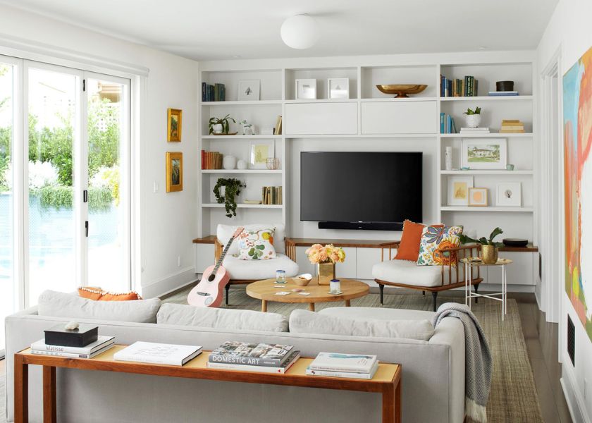 Ruang TV Minimalis dengan Konsep Terbuka Open Space