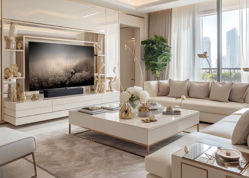 Warna Cat Ruang Tamu Cream Champagne