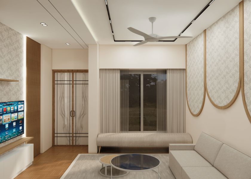 Warna Cat Ruang Tamu Cream Wood Brown