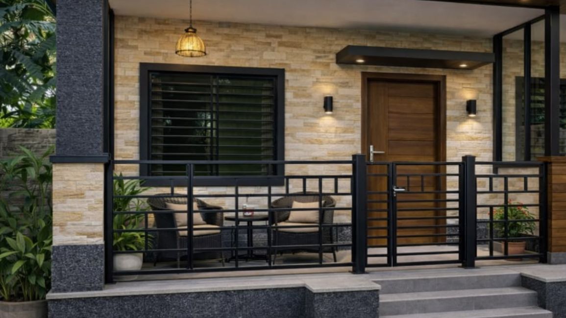 pagar teras rumah minimalis
