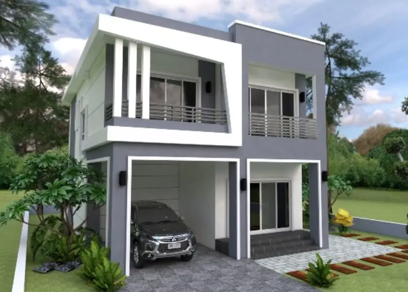 Cat Rumah Warna Abu-Abu + Putih untuk Tampilan Bersih