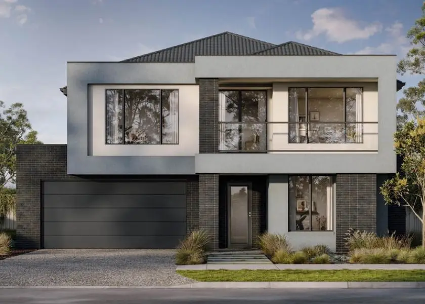 Rumah Sederhana tapi Mewah Warna Cat Putih Gading + Abu Muda