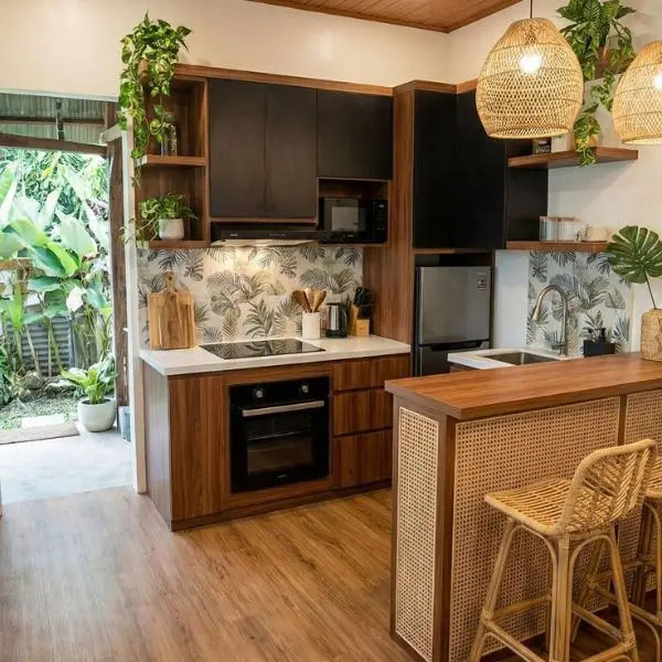 Buat Countertop Dapur Mini Bar Cantik Tetap Bersih
