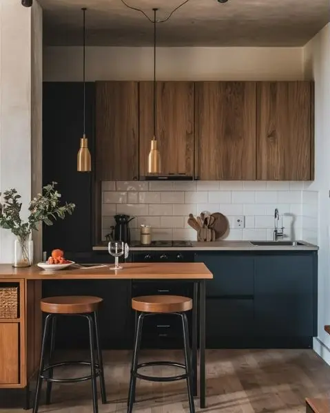 Hindari Terlalu Banyak Warna Kontras di Dapur Meja Bar