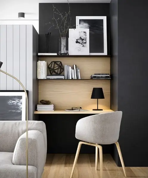 Desain Interior Rumah Minimalis di Area Kerja Compact