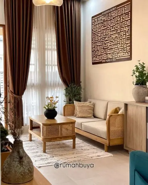 Desain Interior Rumah Minimalis di Ruang Tamu ala Japandi