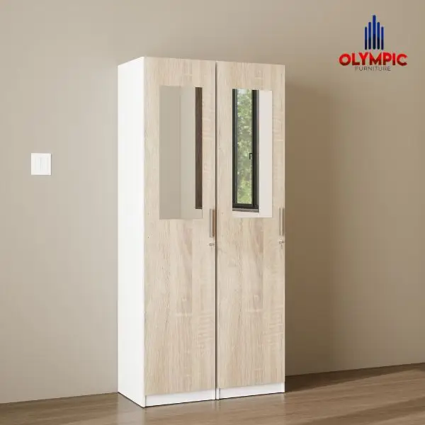 Desain Lemari Pakaian Olympic Tanpa Banyak Ornamen untuk Dekorasi Kamar Pria