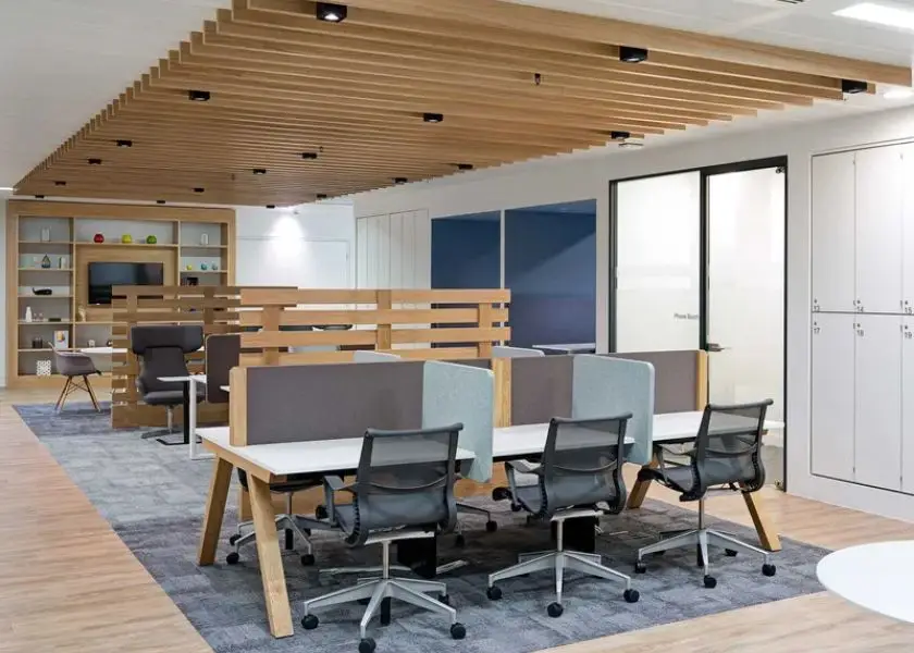 Desain Ruang kerja Kantor dengan Partisi Ringan