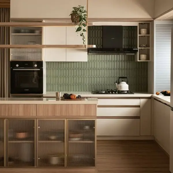 Tambahkan Detail yang Fungsional di Dapur Mini Bar Cantik