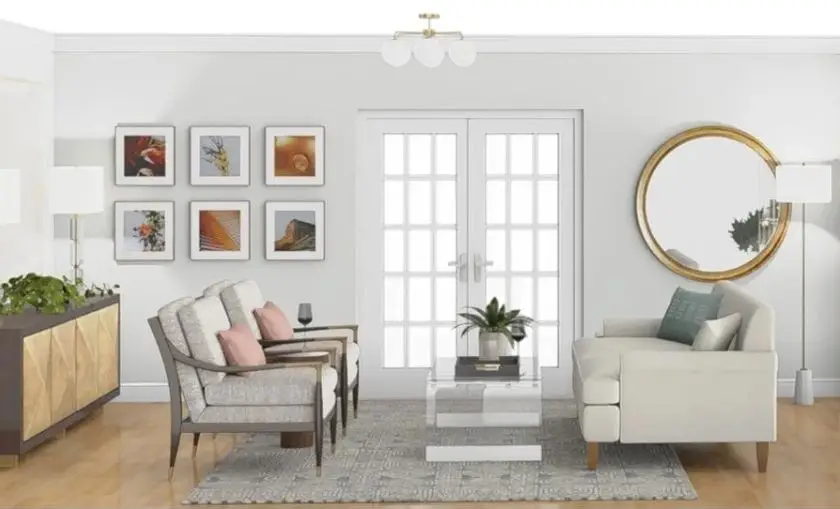 Gambar Layout Ruang Tamu dengan Focal Point