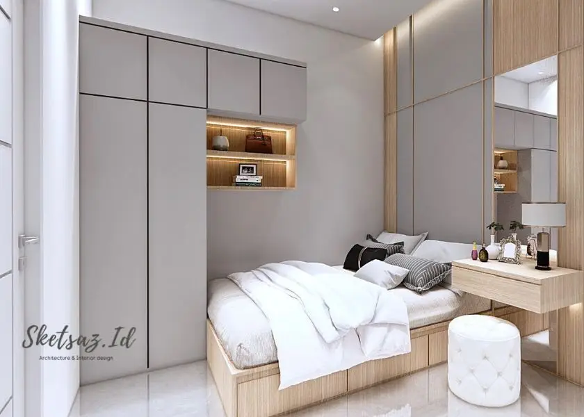 Jaga Jalur Sirkulasi Tetap Lega di Kamar 3x3 untuk Suami Istri