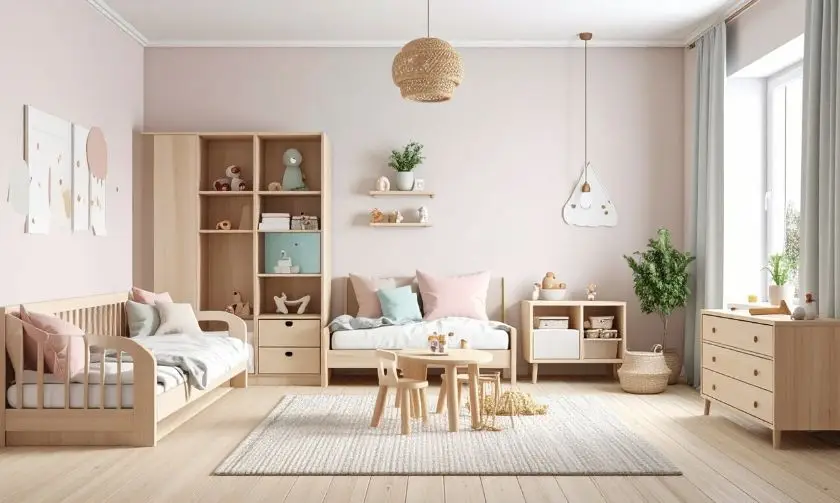 Kamar Anak Perempuan Minimalis ala Japandi