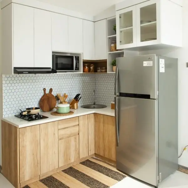 Dapur Kitchen Set L-Shape untuk Memaksimalkan Sudut