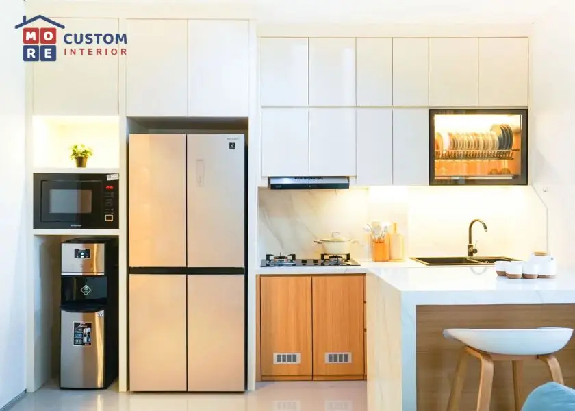 Kitchen Set Minimalis Material HPL (High Pressure Laminate)