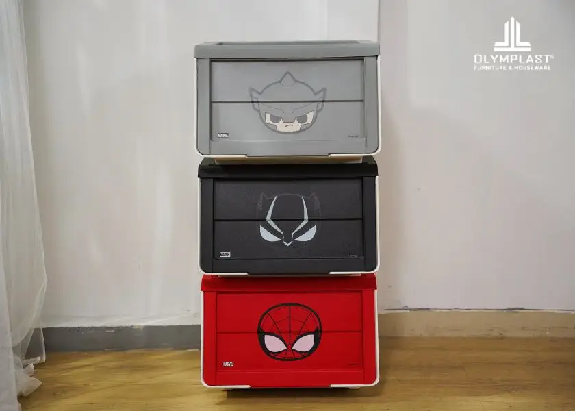 Kotak Penyimpanan Olymplast OSS Marvel di Kamar Estetik Cowo