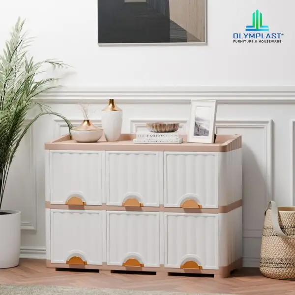 Lemari Susun Plastik Kotak Olymplast Seri OMS