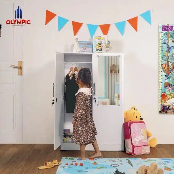 Lemari Pakaian Anak Minimalis dengan Kamar Anak Perempuan Minimalis