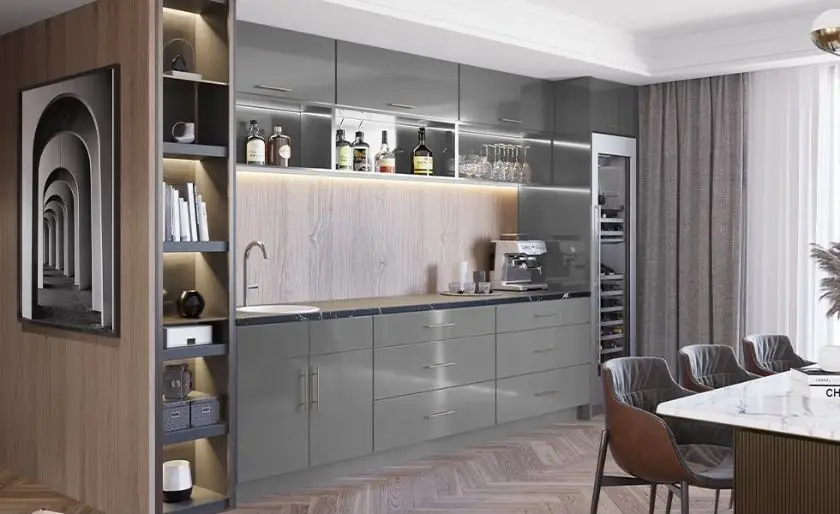 Model Kitchen Set Terbaru dengan Finishing Glossy