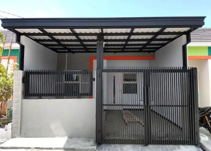 Model Pagar Setengah Tembok + Besi Minimalis Sederhana