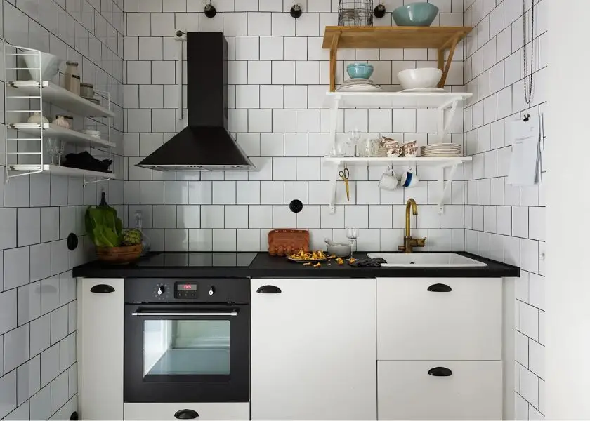 Inspirasi Dapur Minimalis Warna Monokrom