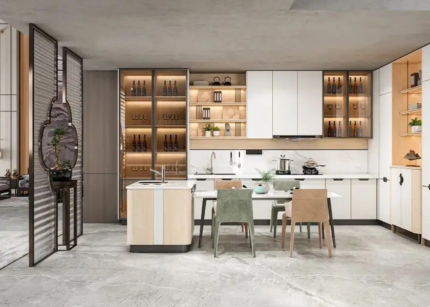 Model Kitchen Set Terbaru dengan Pencahayaan Optimal