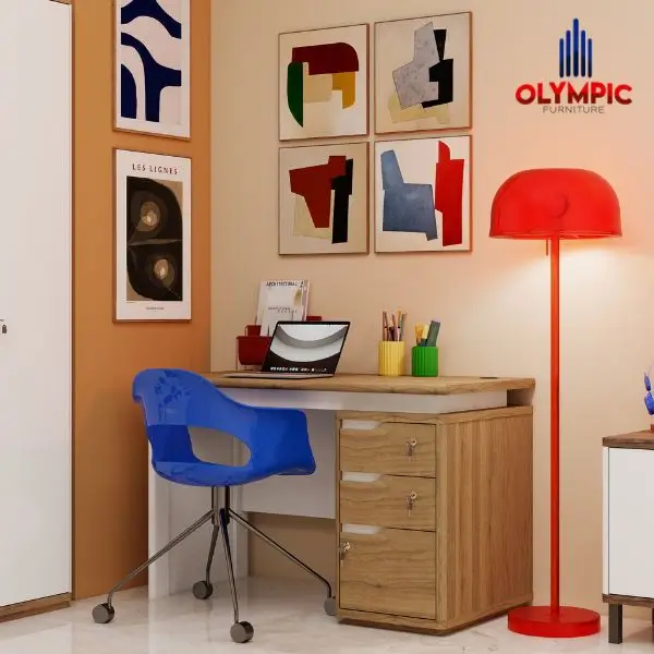 Jaga Permukaan Meja Belajar Olympic Tetap Rapi di Kamar Pria
