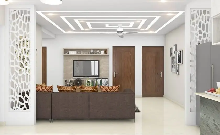Model Plafon Minimalis dengan Cove Lighting untuk Suasana Hangat