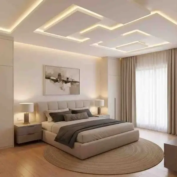 Model Plafon Geometris Minimalis Terbaru dengan Pencahayaan Modern