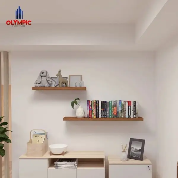 Rak Dinding atau Gantung di Kamar Anak Perempuan Minimalis