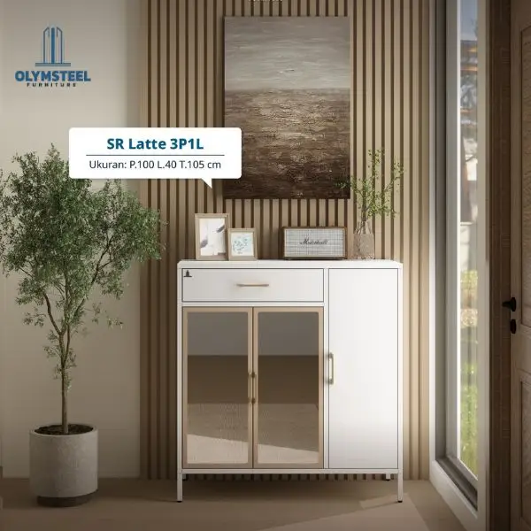 Rak Sepatu Besi Minimalis Olymsteel Furniture Terbaru