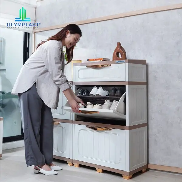 Rak Sepatu Plastik Olymplast SRO