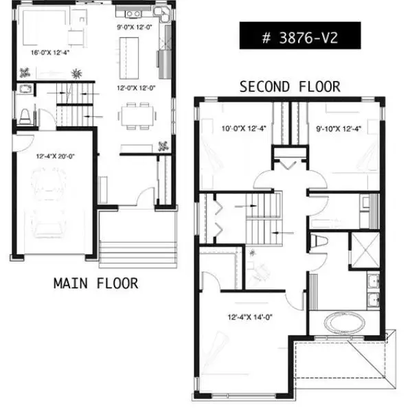 Layout Efisien Rumah 2 Lantai Mungil Cantik