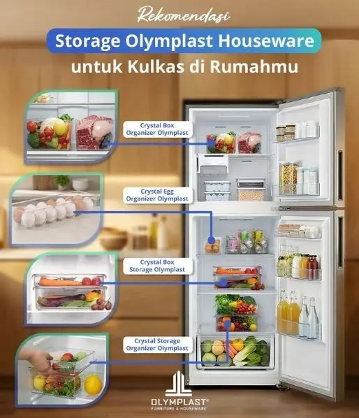 Menata Sayur di Kulkas dengan Olymplast Houseware