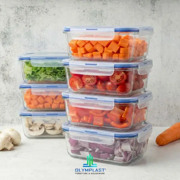 Simpan Sayuran di Wadah Plastik Kedap Udara Seal Lock Olymplast