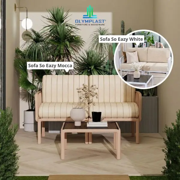 Sofa Plastik So Eazy Olymplast untuk Teras Rumah Cantik