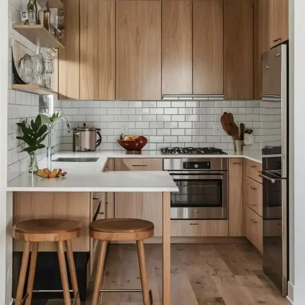 Cara Menata Dapur Rapi Warna Netral dan Serasi
