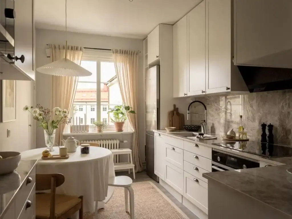 Pilih Warna Cerah dan Netral di Dapur Minimalis Sederhana