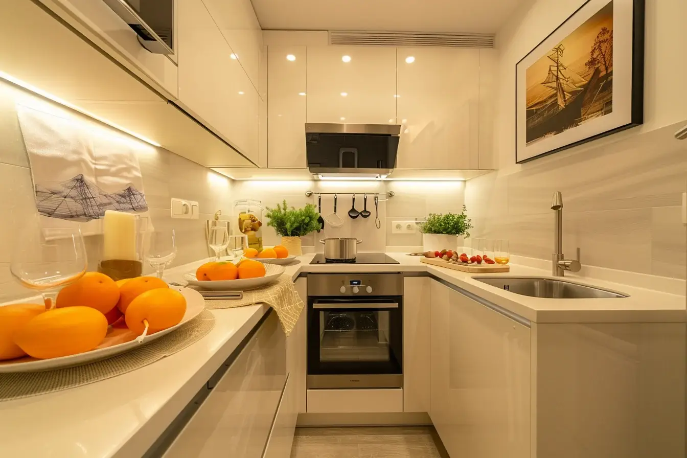 Pencahayaan Maksimal di Dapur Minimalis Sederhana