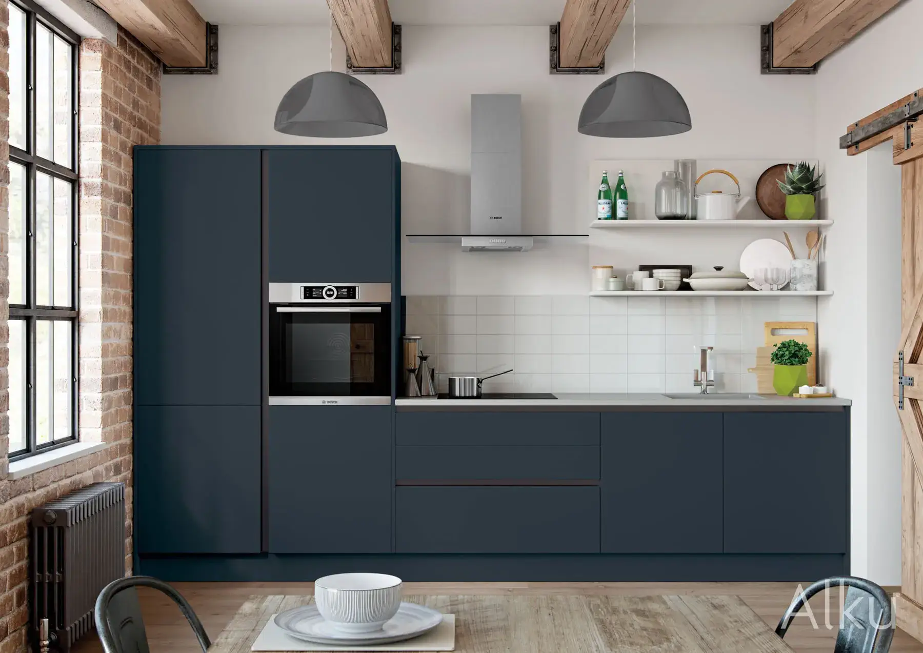 Gunakan Layout Single Wall di Dapur Minimalis Sederhana