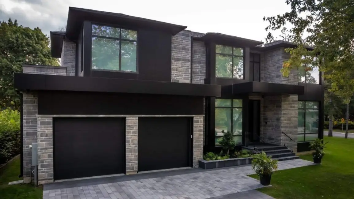 model batu alam dinding luar rumah