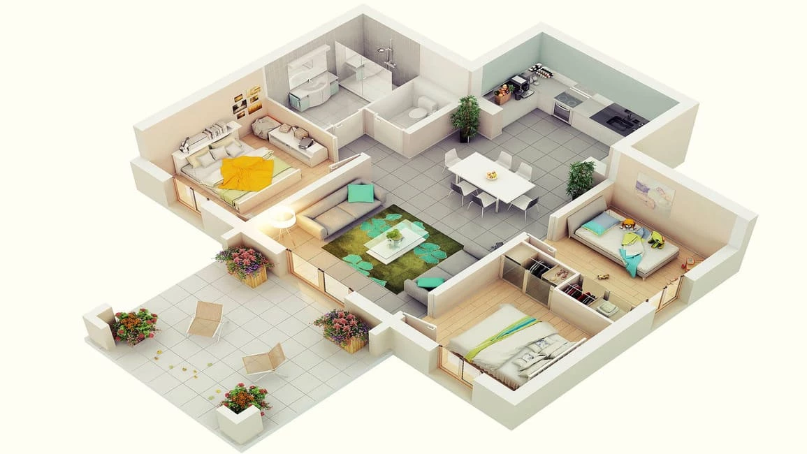 Gambar denah rumah minimalis modern 3 kamar ukuran 7x9 luas Gambar denah rumah minimalis modern 3 kamar ukuran 7x9 luas