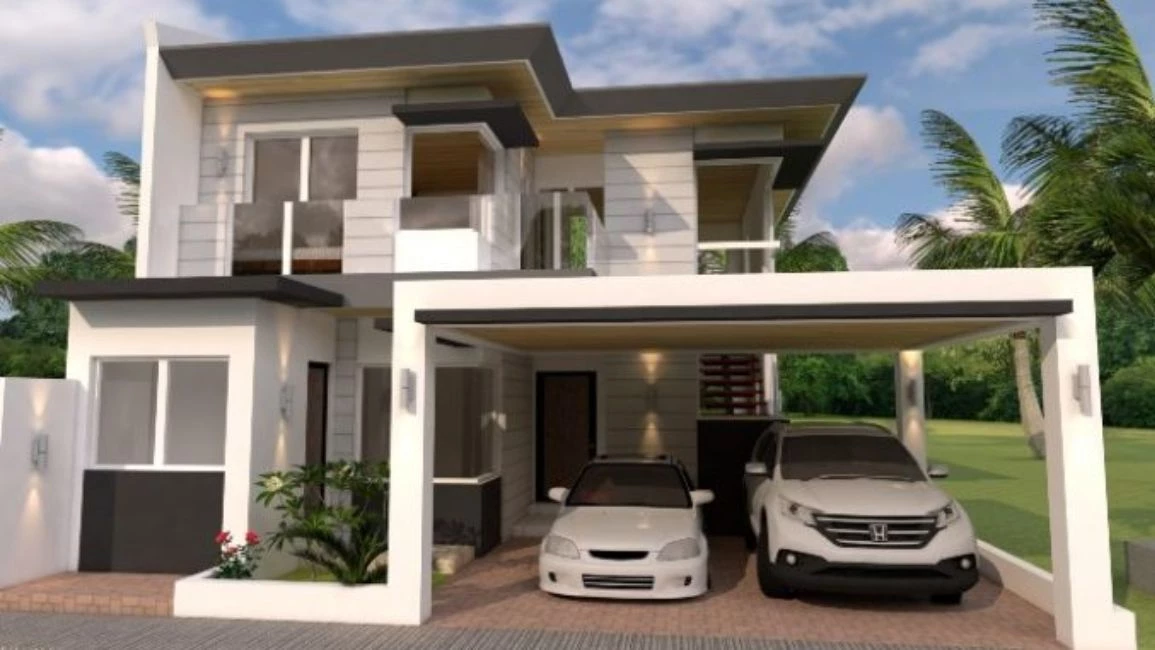 6 Inspirasi Rumah Minimalis Modern 2 Lantai dengan Balkon Estetik