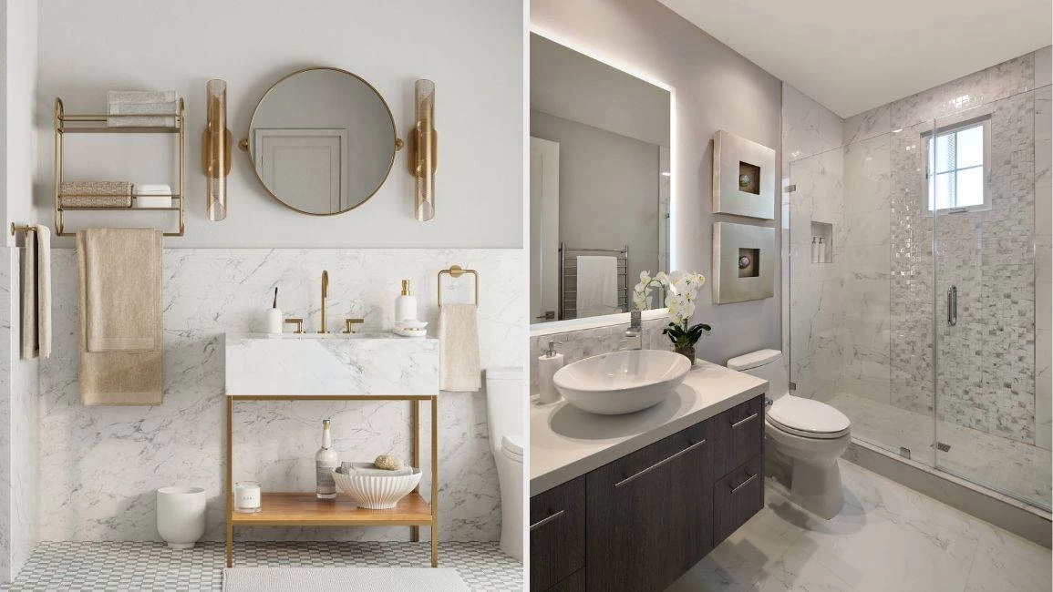 8 Tips Kamar Mandi Modern Kecil Tapi Mewah & Pilihan Keramik yang Cocok