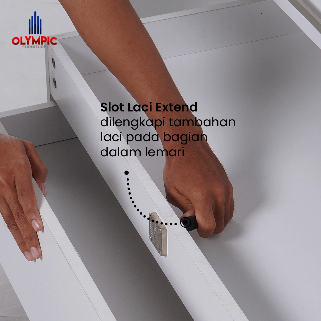 LPL Belfast - Lemari Pakaian Putih XL gallery 6
