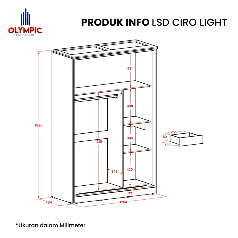 LSD Ciro - Lemari Pakaian Pintu Sliding gallery 1