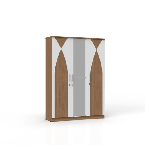 Lemari Pakaian Olympic Motif Kayu Cortina Series