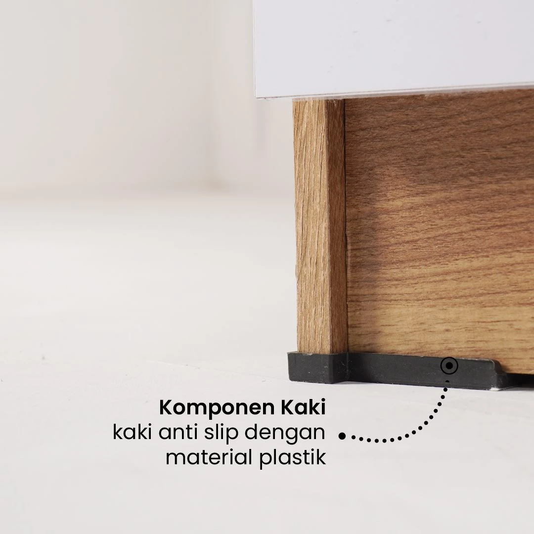 LP Eero - Lemari Pakaian Modern Minimalis Putih Glossy gallery 6