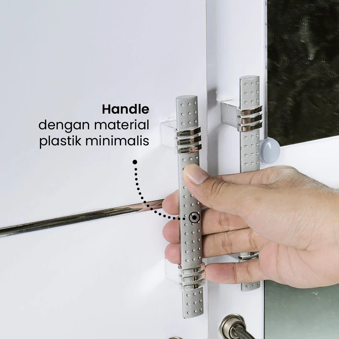 LP Eero - Lemari Pakaian Modern Minimalis Putih Glossy gallery 8