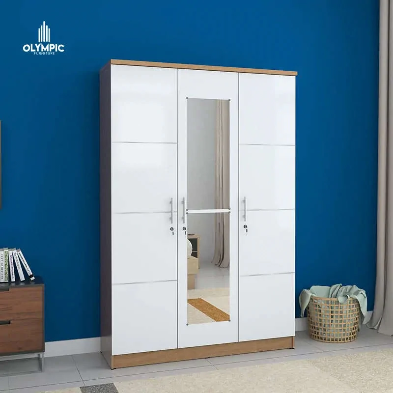 LP Eero - Lemari Pakaian Modern Minimalis Putih Glossy