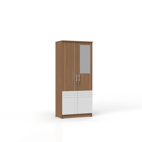 LP Latte - Lemari Pakaian Modern Minimalis Motif Kayu